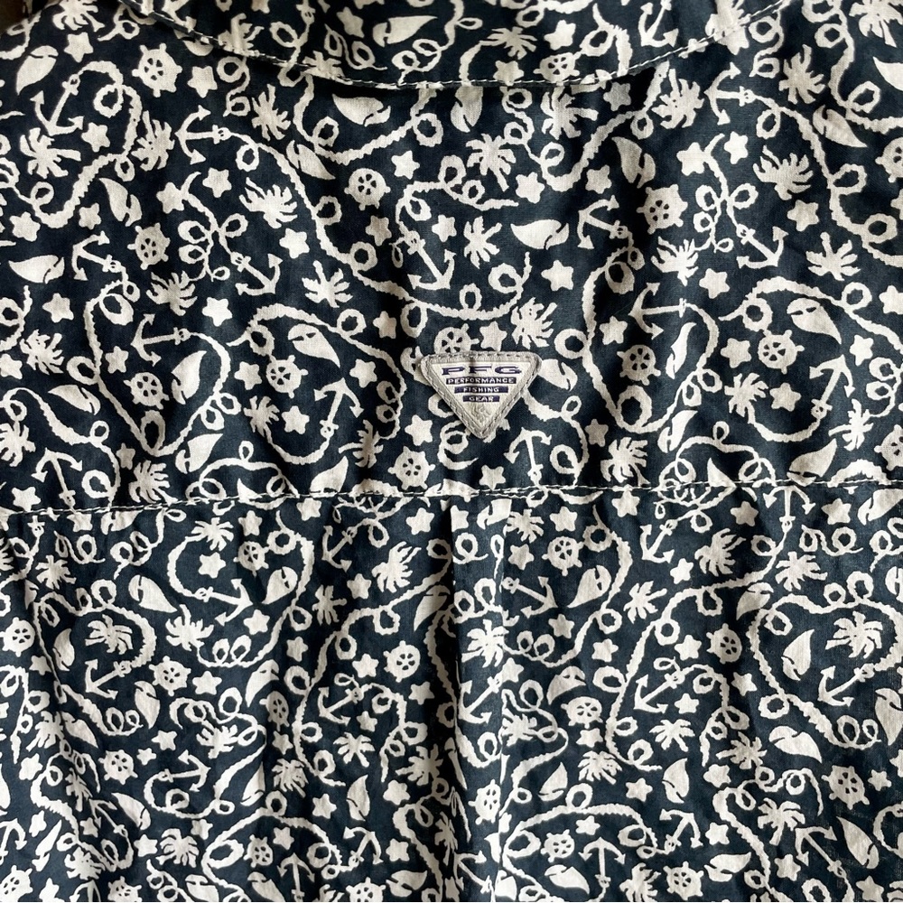 Columbia PFG Floral Sleeveless Polo Shirt - Picture 6 of 7